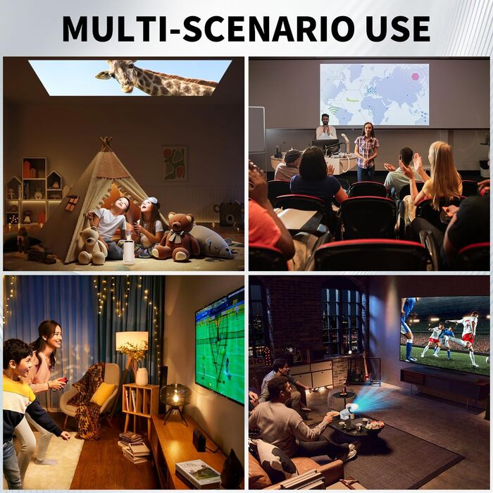 Портативний міні-проектор HY300 Pro з Wi-Fi 6, Bluetooth 5.0 та Android 11.0 (рожевий). Підтримка 1080P та декодування 4K.