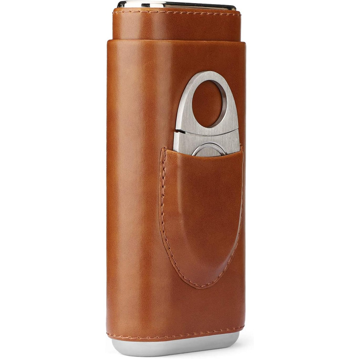 Портативний вологозберігач Time C Club на 3 сигари з кедрової деревини та різером для сигар з нержавіючої сталі