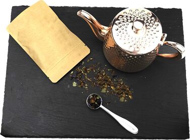 Café Olé Sandringham Teapot with Hammered Finish made from high-quality 18/10 stainless steel and surface – 0.5L, drip-free pouring, hollow handles (35oz, Copper)