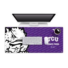 Килимок для миші та підкладка на стіл YouTheFan NCAA Logo Series (TCU Horned Frogs)