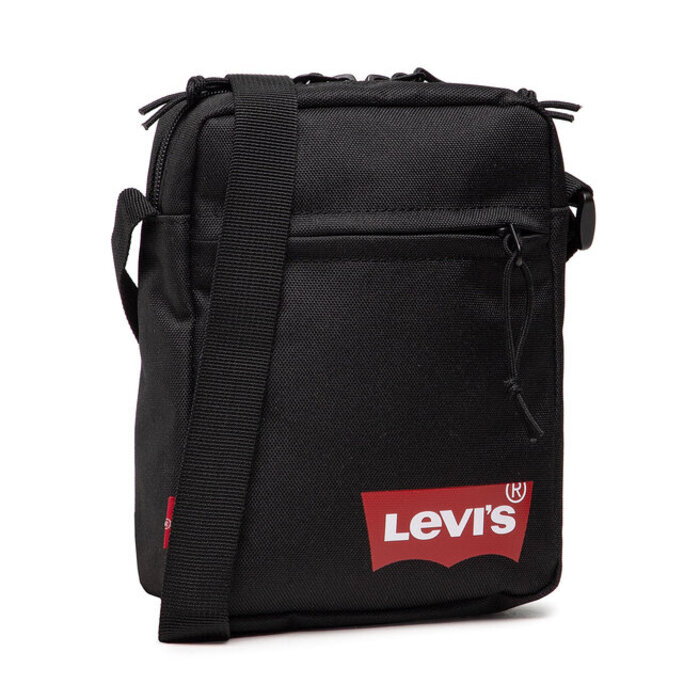 Чоловіча сумка-месенджер Levi's Mini Crossbody Solid Batwing, чорна