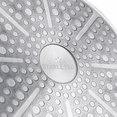 Набір сковорідок Starke Pro бежевий, антипригарне покриття, 4 предмети (20/24/26 см)