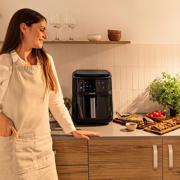 Фритюрниця Cecotec Cecofry Absolute 7600 7.6л, 2000 Вт, Цифрова, PerfectCook, Регулювання температури та часу, Touch-панель, 8 режимів, Захист від перегріву