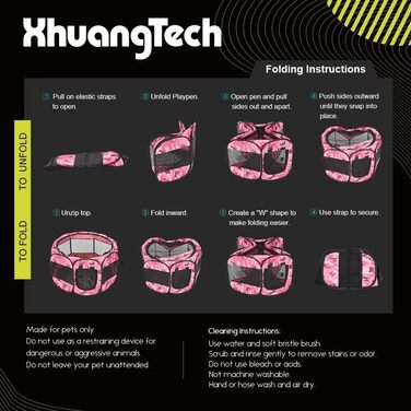 Клітка-манеж для собак та котів XianghuangTechnology, м'який матеріал, портативна, складана, 80 x 58 см (Камуфляж)