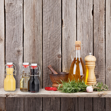 Set of Small Bottles with Flip-Top Caps