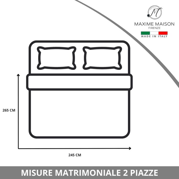 Тagesdecke 240x260 см: двоспальна стегане покривало з мікрофібри, Made in Italy (колір: коричневий/мокко)