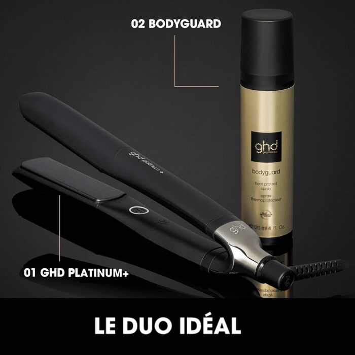Випрямляч для волосся ghd Platinum+ Black - Професійний стайлер, захист кольору, для всіх типів волосся (стара упаковка)