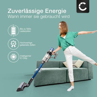 CELLONIC Акумулятор для пилососа сумісний з Dyson V7 Origin, Motorhead, Trigger, +, SV11 (21.6V, 2500mAh) та Dyson V10 (3000mAh)