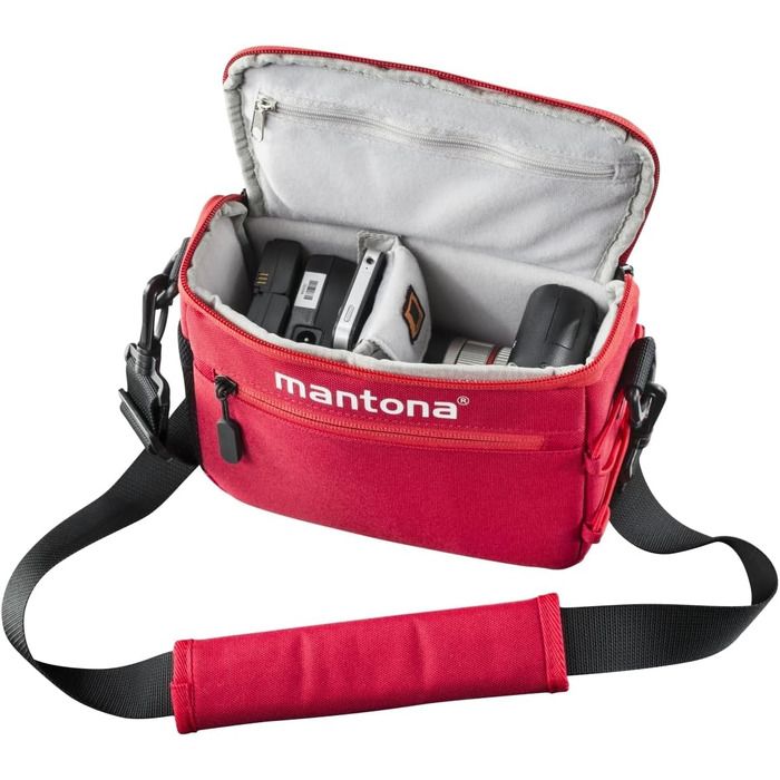 Сумка Mantona Irit для камери: Nikon 1, Sony NEX, Olympus PEN OM-D (червона)