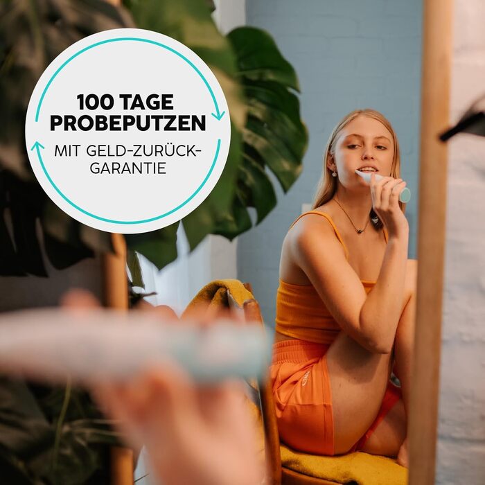 Електрична зубна щітка happybrush® Eco VIBE 3 | Подвійний набір + чохол для подорожей | Чорний/М'ятний та Білий/М'ятний | 6 тижнів роботи від акумулятора