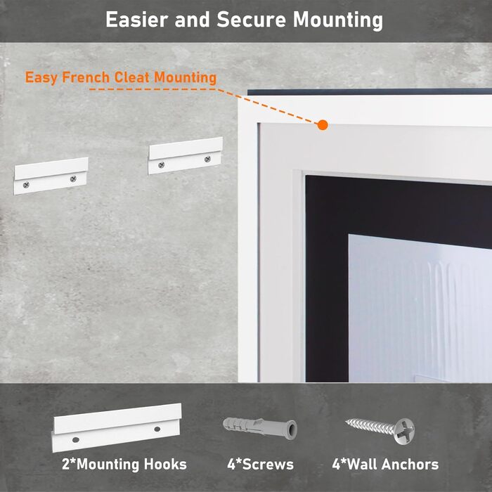 Дзеркало для ванної кімнати 50x70 см з підсвічуванням LED, антизапарююче, димування, 3 кольори світла, Bluetooth