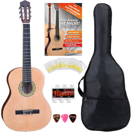 Класична гітара Cantabile AS-861 1/2 Starter Set (для дітей 5-9 років), з чохлом, струнами, нотами, медіатором, тюнером, натуральний колір