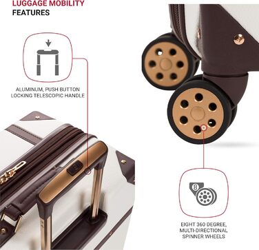 Чемодан Swiss Gear 7739 Hartschalen, білий, 26 дюймів, з колесами (Checked-Large)