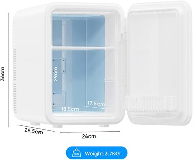Mini холодильник Enventor 10L: компактний, тихий, з двозонним охолодженням (12V/220V) для авто, кімнати, офісу