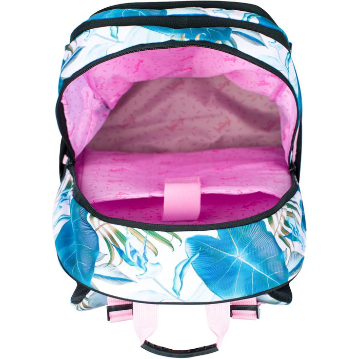 Шкільний рюкзак Baagl для хлопчиків та дівчаток - рюкзак на скейтборді з відділенням для ноутбука та нагрудним ременем, для школи, старшої школи, середньої школи, принт Skate Leafs