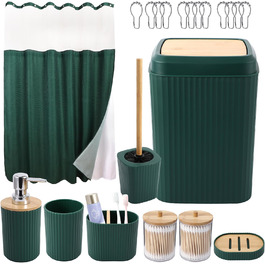 розмір: набори для ванної кімнати + штори для душу + килимки для ванної