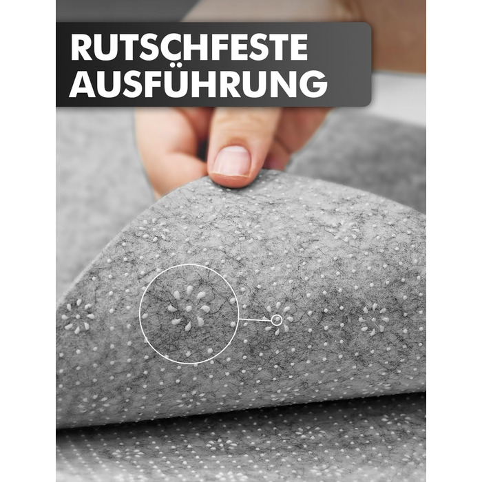 Підкладка для столу з фетру, 100x40 см, сіра. Захист столу для офісу та дому. Нековзна килимок для робочого столу.