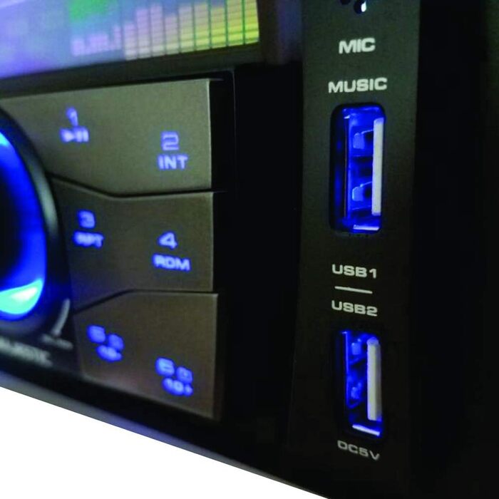 Автомагнітола Majestic SV 517 RDS BT DAB+ 2DIN FM/Bluetooth/USB/SD/AUX, чорна, 180Вт