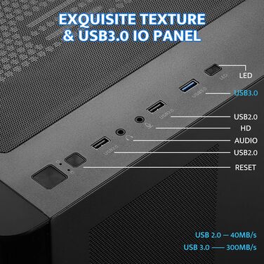 darkFlash ATX корпус для ігрового ПК з 4 ARGB вентиляторами, скло для повного огляду, 2 камери, Type-C, підтримка 2 AIO 360мм, чорний (DPW90)