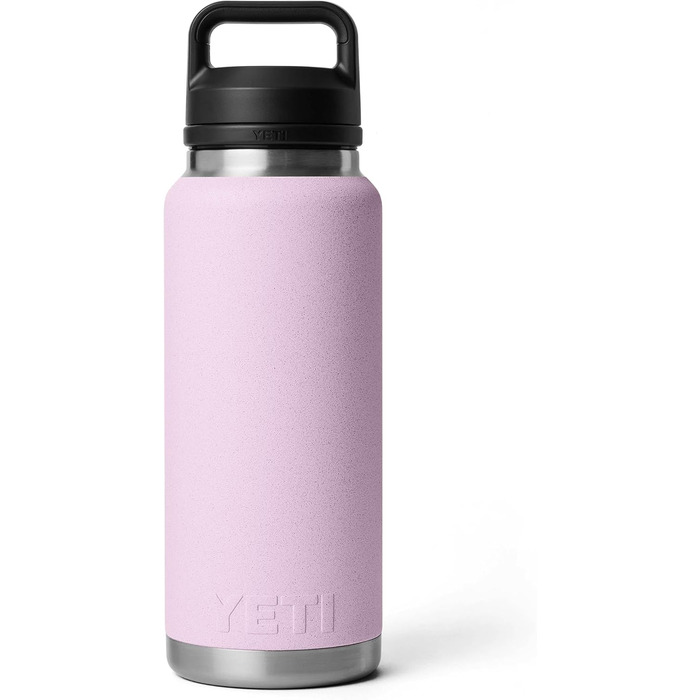 Термос-пляшка YETI Rambler 1 л, вакуумна ізоляція, нержавіюча сталь, герметична кришка з поїльником (Cherry Blossom - Структурована)
