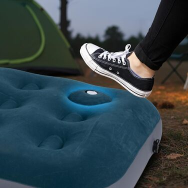 Надувна матрац-ліжко AVENLI для кемпінгу та дому (191x73x22 см) з вбудованим насосом, для 1 особи