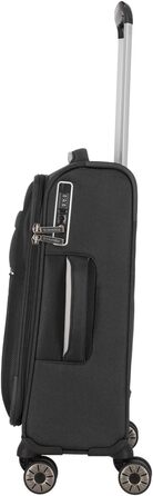 Троллій Travelite MIIGO: Чорний, 55 см, 35 літрів, ручна поклажа, з TSA замком, з перероблених матеріалів