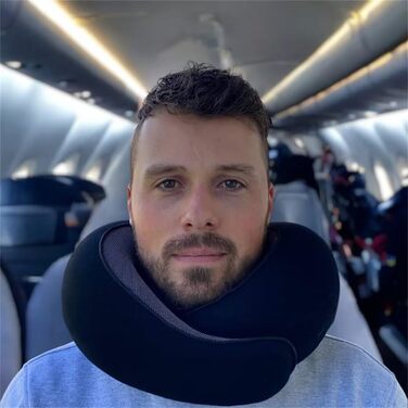Дитяча подушка для подорожей Dreamjoys з пам'яттю форми, дорожня подушка для шиї ILESTDG, рожевий колір, для літака та авто