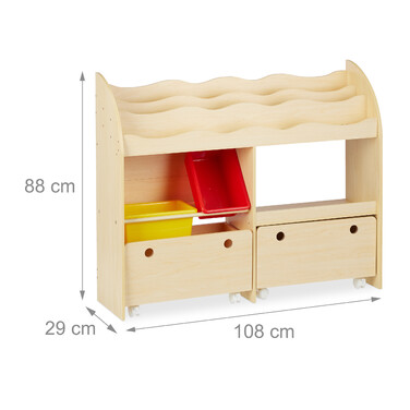 Relaxdays Toy Shelf for Children