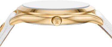 Жіночий годинник Michael Kors Slim Runway: кварцовий механізм, 38 мм, шкіряний ремінець (Золотистий та Білий)
