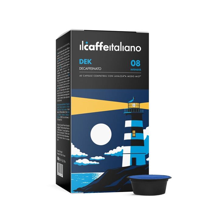 Набір кавових капсул Il Caffè Italiano сумісні з Lavazza A Modo Mio, декаф (без кофеїну), 120 шт по 7.5 г, Frhome