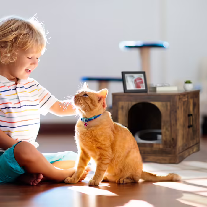 Relaxdays Cat Litter Box Cabinet XL
