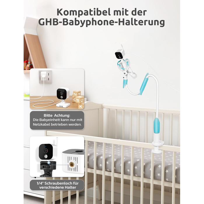 Дитячий відеоняня GHB з камерою, 5
