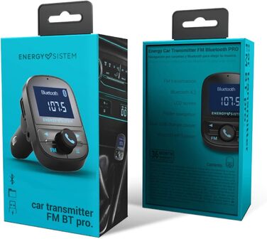 FM-трансмітер для авто Energy Sistem PRO з Bluetooth, USB, microSD, MP3, дисплеєм та гучним зв'язком