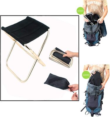Легкий складаний стілець з алюмінію: портативний, для кемпінгу, риболовлі та подорожей