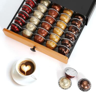 Тримач для капсул VertuoLine Kaffee Kaffee на 40 капсул, металевий, чорний