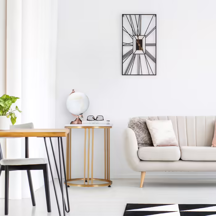 Relaxdays MARMO Side Table