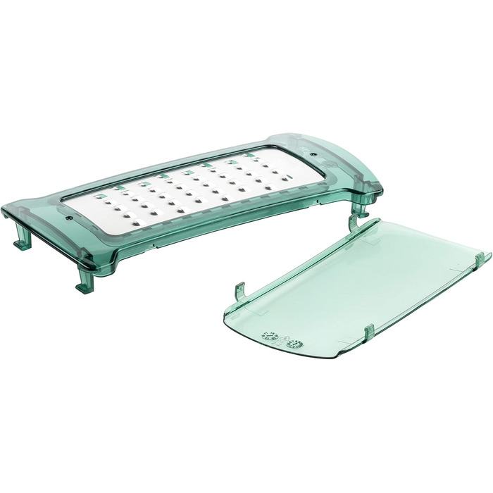 Genius Nicer Dicer Plus (18 частин) - набір для нарізки овочів та фруктів, кухонний інструмент, набір для нарізки кубиками, соломкою, слайсами (смарагдовий)