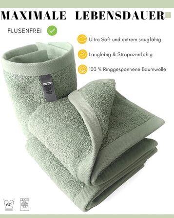 Рушники Gutherz 50x90 см, 100% бавовна, 600 г/м², коричневі, набір 2 шт., м'які та суперпоглинаючі, люксова якість