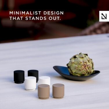 LARS NYSØM Salt and Pepper Shaker Set | Stainless Steel Salt Shaker, Minimalist Design Spice Shaker, Easy to Refill (Taupe Brown)