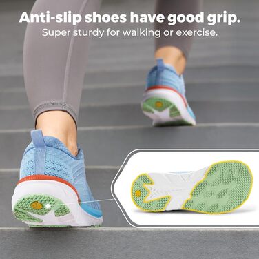 Жіночі кросівки для бігу FitVille широкі, дихаючі, спортивні, легкі, зручні для ходьби, блакитні, розмір 39 EU