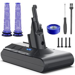 Акумулятор Keenstone V8 8000mAh для пилососів Dyson SV10 V8 (з фільтрами)