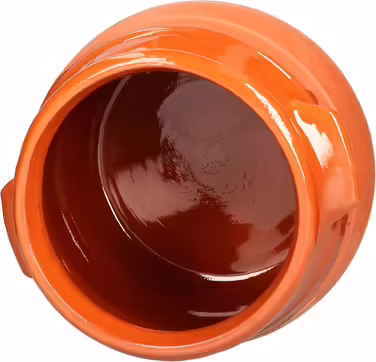 MamboCat Casserole Pot with Lid | One-Pot Meal | 4.5 Liters | Mediterranean | Unique Handmade | Partially Glazed | Antique/Vintage | Medieval | Viking
