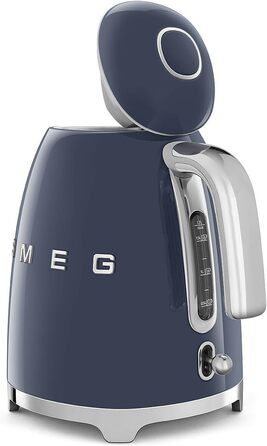Електричний чайник Smeg KLF03PKEU 1.7L, Navy Blue (Темно-синій), з нержавіючої сталі, антинакипний фільтр, автоматичне відключення