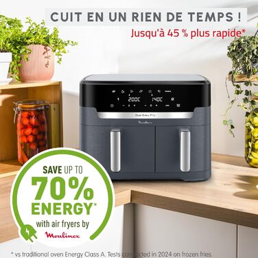 Фритюрниця Moulinex Dual Easy Fry XXL з двома кошиками, 11л, 7 програм, EZ942BF0