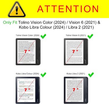 Чохол Fintie для Tolino Vision Color (2024)/Vision 6 (2021) & Kobo Libra Colour (2024)/Libra 2 (2021) 7