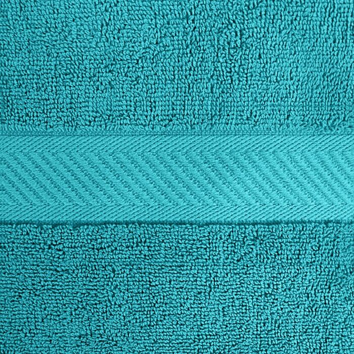 Рушники для ванної Utopia Towels 6 шт, 100% бавовна, 60x120 см, бірюзові, м'які та вбираючі, з петелькою для підвішування