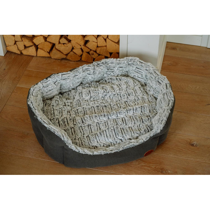 Ліжко для кота Nobby Komfort Bett Oval Cacho, сірий, 45x40x19 см