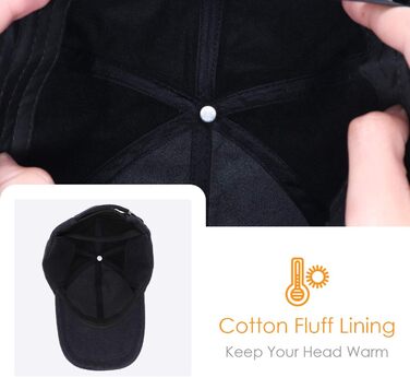 Зимова шапка-кепка Gisdanchz 22-23 з відворотом для вух та металевою застібкою (SW, Marine)