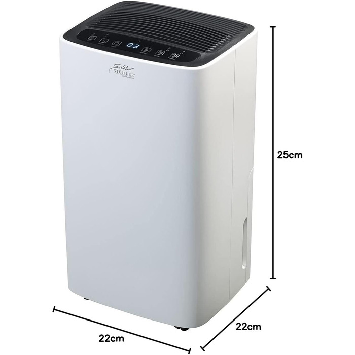 Електричний осушувач повітря Sichler з Wi-Fi, таймером та додатком, 12 л/день (Smart Home, осушувач повітря електричний)