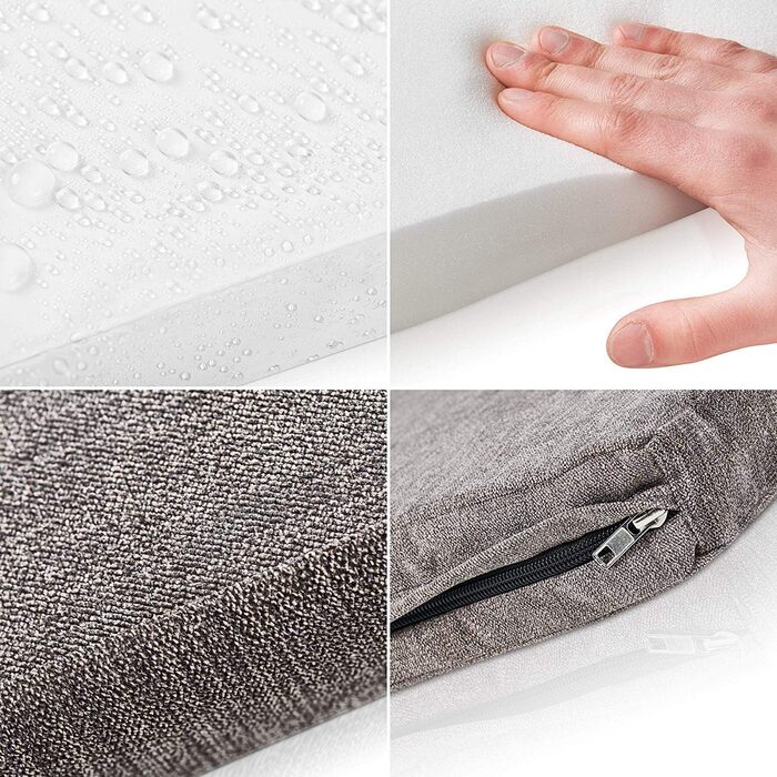 ONVAYA® ортопедична подушка для собак з Memory Foam | сіра | розмір S | 89x60x5 см | лежанка, матрац, килимок